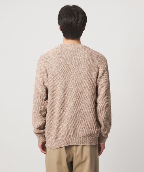 green label relaxing(グリーンレーベルリラクシング)の「ミックスカラー クルーネック ニット(ニット/セーター・メンズ・ライム/オレンジ/ネイビー・M/S/L/XL)」の11枚目の写真