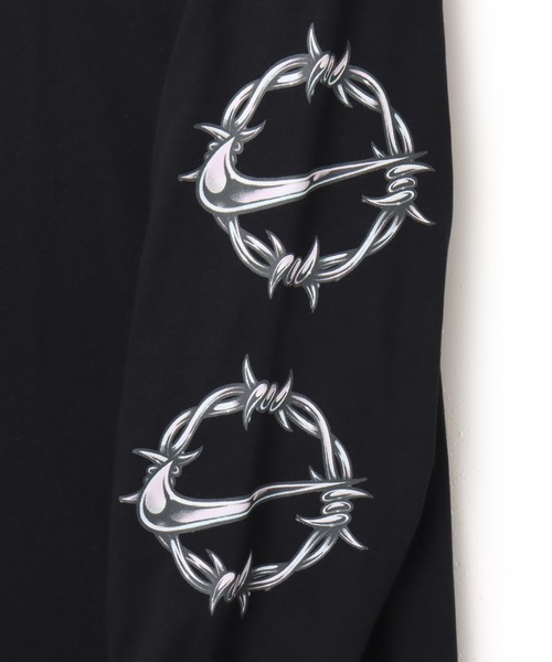 NIKE（ナイキ）の「NIKE AS W NSW CLASSIC LS TEE BRB CH / ナイキ ウィメンズ NSW クラシック BRB CH L/S Tシャツ 【SP】（Tシャツ/カットソー・レディース・ブラック・S/M/L）」の5枚目の写真