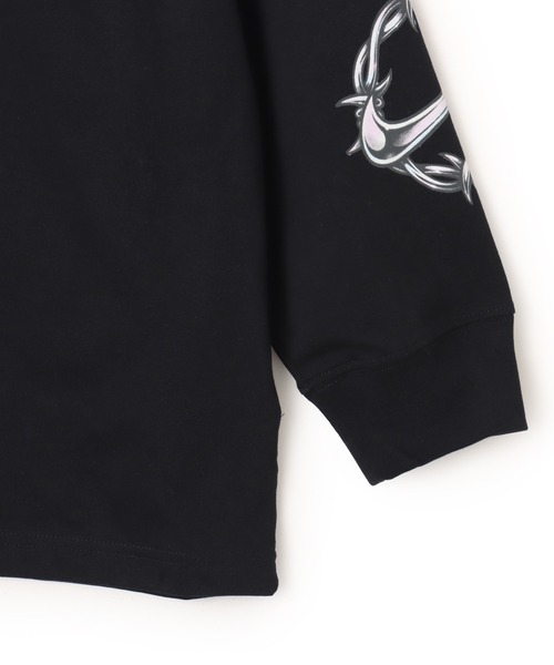 NIKE（ナイキ）の「NIKE AS W NSW CLASSIC LS TEE BRB CH / ナイキ ウィメンズ NSW クラシック BRB CH L/S Tシャツ 【SP】（Tシャツ/カットソー・レディース・ブラック・S/M/L）」の6枚目の写真