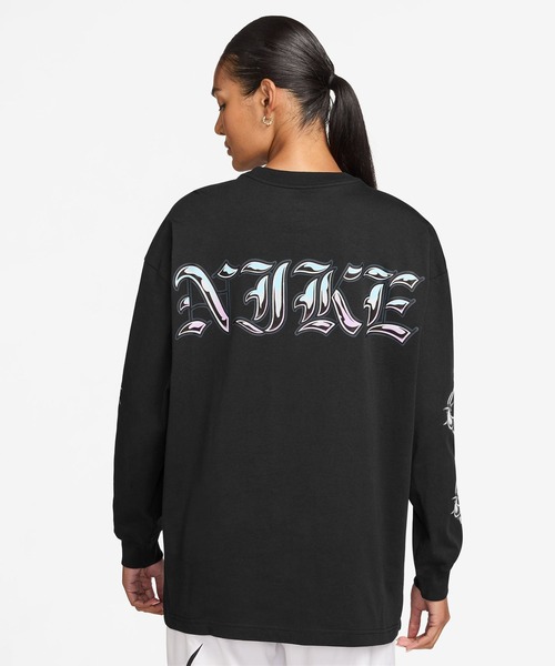 NIKE（ナイキ）の「NIKE AS W NSW CLASSIC LS TEE BRB CH / ナイキ ウィメンズ NSW クラシック BRB CH L/S Tシャツ 【SP】（Tシャツ/カットソー・レディース・ブラック・S/M/L）」の8枚目の写真