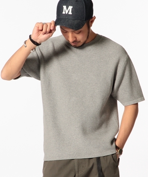 B:MING by BEAMS（ビーミングバイビームス）の「【Smart5月号掲載】ビーミング by ビームス / ガータドロップショルダーニットT（ニット/セーター・メンズ・ネイビー/オリーブ/グレー/ホワイト・LARGE/X-LARGE/SMALL/MEDIUM）」の9枚目の写真