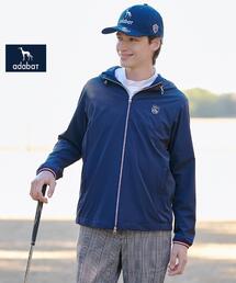 adabat（アダバット）の「【ADABAT NAVY】撥水ナイロンジップフーディ（ブルゾン）」