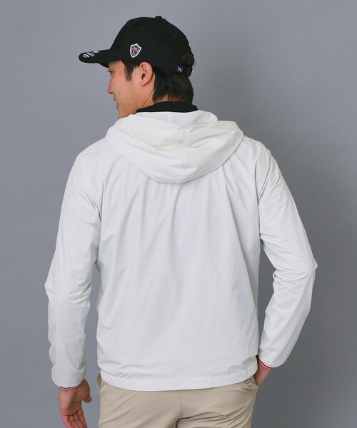 adabat(アダバット)の「【ADABAT NAVY】撥水ナイロンジップフーディ(ブルゾン・メンズ・ホワイト/ネイビー・48/50)」の3枚目の写真