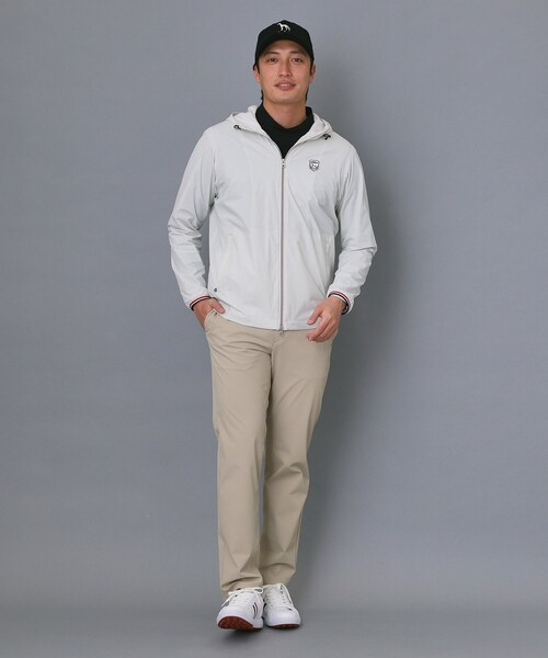 adabat(アダバット)の「【ADABAT NAVY】撥水ナイロンジップフーディ(ブルゾン・メンズ・ホワイト/ネイビー・48/50)」の4枚目の写真