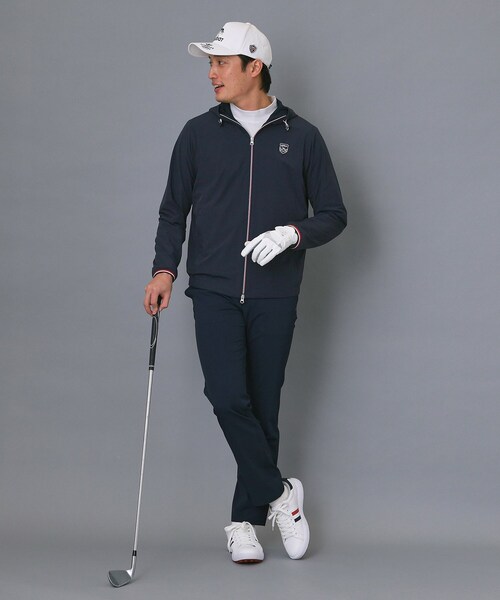 adabat(アダバット)の「【ADABAT NAVY】撥水ナイロンジップフーディ(ブルゾン・メンズ・ホワイト/ネイビー・48/50)」の11枚目の写真
