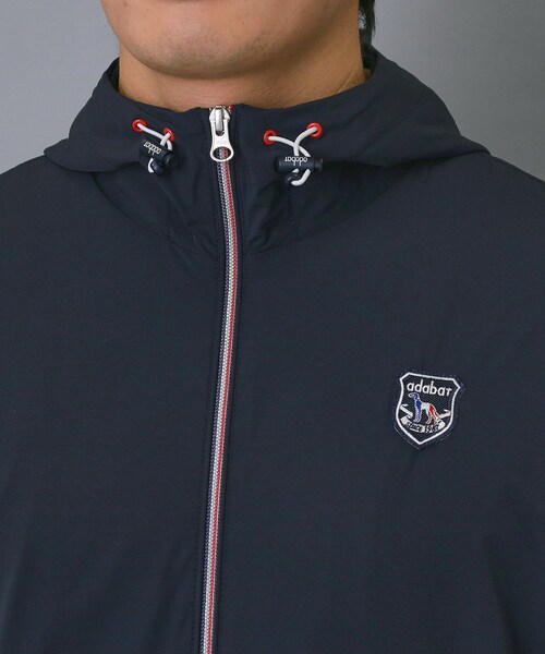 adabat(アダバット)の「【ADABAT NAVY】撥水ナイロンジップフーディ(ブルゾン・メンズ・ホワイト/ネイビー・48/50)」の17枚目の写真