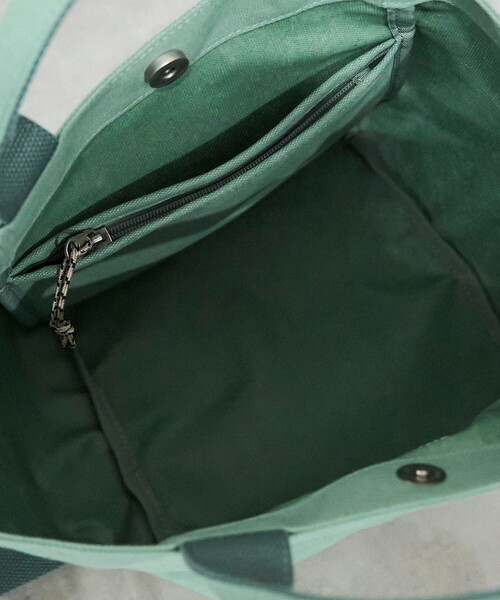 coen（コーエン）の「PVCキャンバストートバッグ（トートバッグ・メンズ・オフホワイト/ブラック/ライム・FREE）」の7枚目の写真