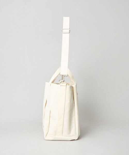 coen（コーエン）の「PVCキャンバストートバッグ（トートバッグ・メンズ・オフホワイト/ブラック/ライム・FREE）」の9枚目の写真