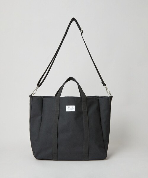 coen（コーエン）の「PVCキャンバストートバッグ（トートバッグ・メンズ・オフホワイト/ブラック/ライム・FREE）」の20枚目の写真