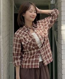 ※WEB限定 / チェック柄 / ウエスタン長袖シャツ / sqnz western l/sshirts