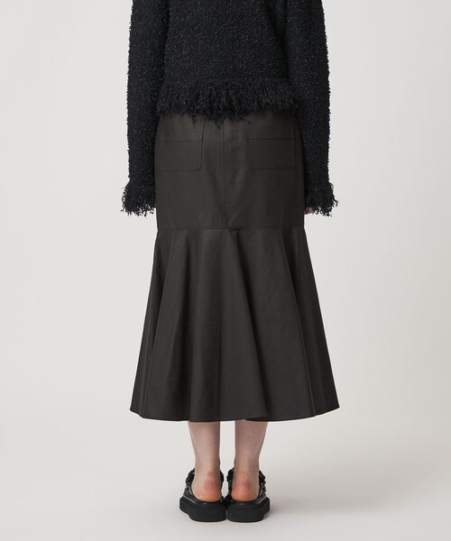 ASTRAET（アストラット）の「＜ASTRAET＞コットン ドッキング フレアスカート（スカート・レディース・ブラック・1/0）」の7枚目の写真