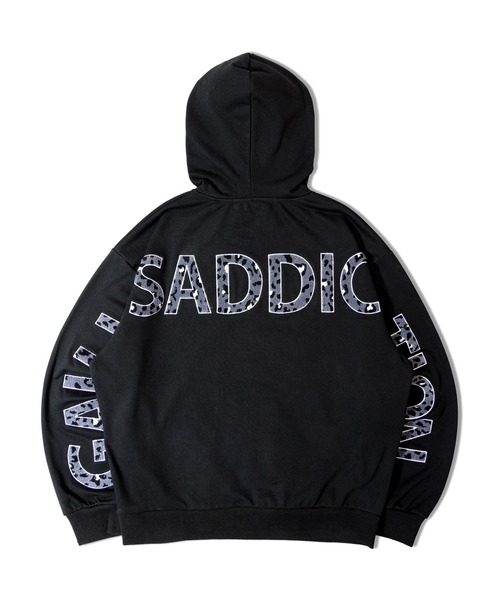 GALLIS ADDICTION（ガリスアディクション）の「GA LEOPARD-LOGO ZIP HOODIE（パーカー・メンズ・グレー/ブラック/ピンク・M/L）」の2枚目の写真