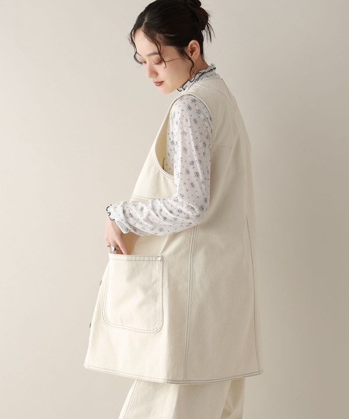 RAGEBLUE（レイジブルー）の「2WAY/カツラギデニムステッチミニワンピース/セットアップ対応（ワンピース・レディース・ピンク/ホワイト/ブラック・FREE）」の9枚目の写真