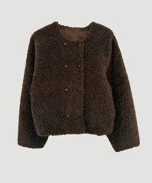 AMAJI（アマジ）の「ボアショートPコート（ピーコート）」