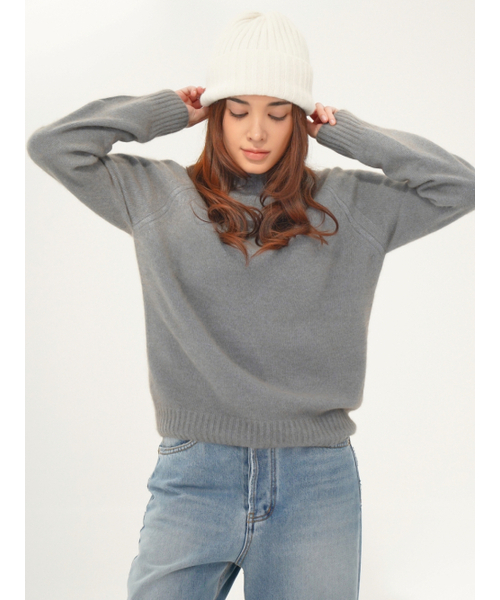 ACUD(アクド)の「Raccoon 2 tone Knit _MT.Grey(ニット/セーター・レディース・その他・FREE)」の2枚目の写真
