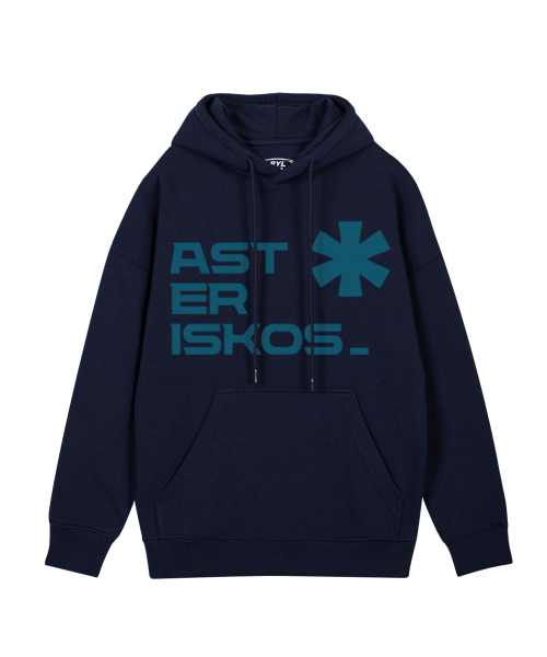 BY.L(バイエル)の「フロントエステリスクスフードネイビー ティルブルー(パーカー・メンズ・その他・M/L/XL/XXL)」の1枚目の写真
