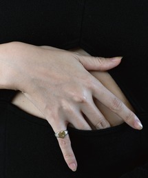 TEN. | SILVER925 18KGP ハートシグネットリング(リング)