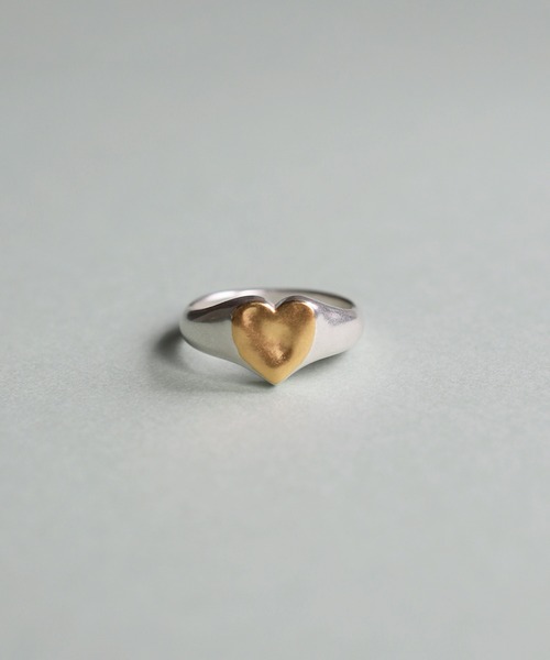 TEN.（テン）の「SILVER925 18KGP ハートシグネットリング（リング・レディース・シルバー×ゴールド・#7/#5/#3）」の9枚目の写真