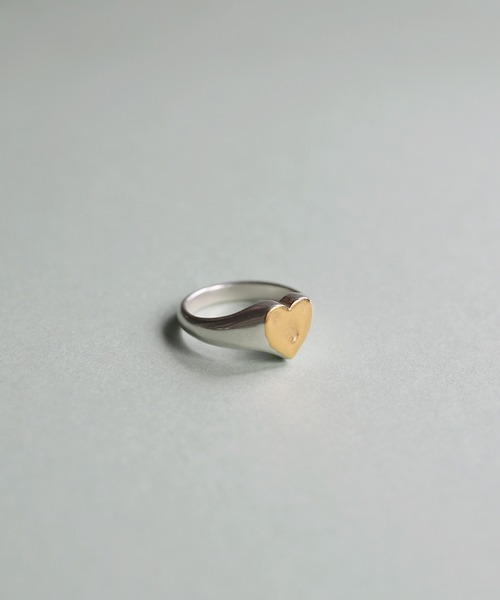TEN.（テン）の「SILVER925 18KGP ハートシグネットリング（リング・レディース・シルバー×ゴールド・#7/#5/#3）」の12枚目の写真