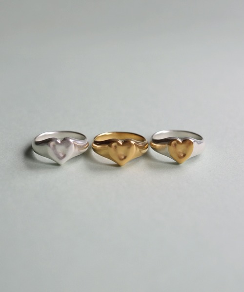 TEN.（テン）の「SILVER925 18KGP ハートシグネットリング（リング・レディース・シルバー×ゴールド・#7/#5/#3）」の13枚目の写真