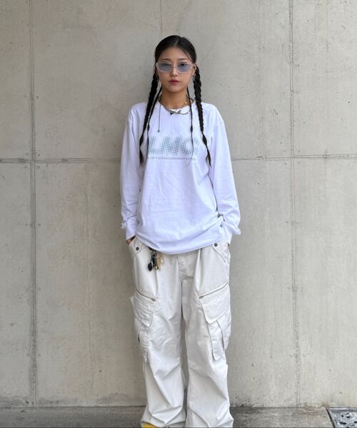 LMCの「HALFTONE LONG SLV TEE white(Tシャツ/カットソー・レディース・その他・M/L/XL/S)」の2枚目の写真