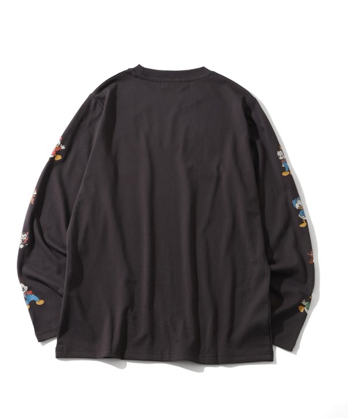 Disney(ディズニー)の「【Disney/ディズニー】ミッキー&フレンズ カレッジロゴ ロングスリーブTシャツ(Tシャツ/カットソー・レディース・ベージュ/スミクロ/オレンジ/パープル・L/M)」の16枚目の写真