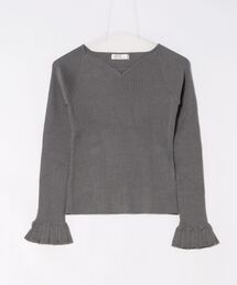 12Twelve Agenda | ハートネックフレアスリーブニットプルオーバー(ニット/セーター)