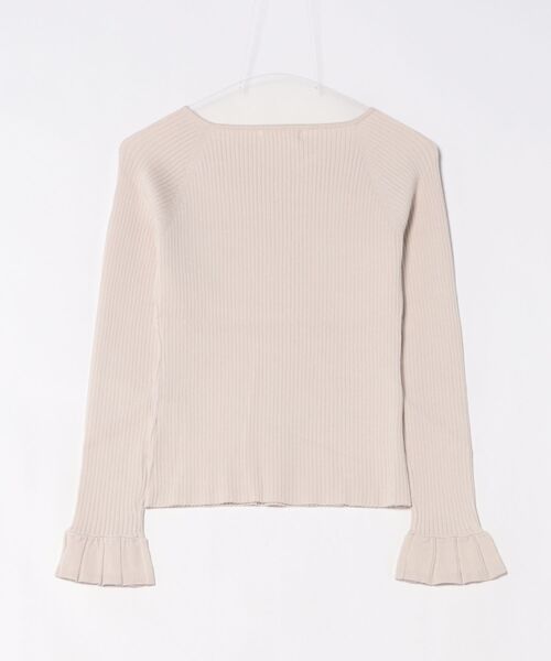 12Twelve Agenda(トゥエルブ アジェンダ)の「ハートネックフレアスリーブニットプルオーバー(ニット/セーター・レディース・チャコールグレー/グレイッシュベージュ/サックスブルー・M)」の17枚目の写真