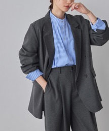 hunch（ハンチ）の「【WEB限定/別注】【セットアップ対応】杢調ライトダブルテーラードジャケット　セレモニー/オケージョン/オフィスカジュアル/通勤（テーラードジャケット）」