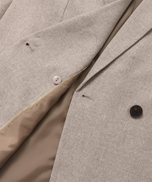 hunch（ハンチ）の「【WEB限定/別注】【セットアップ対応】杢調ライトダブルテーラードジャケット　セレモニー/オケージョン/オフィスカジュアル/通勤（テーラードジャケット・レディース・チャコール/ベージュ/ブラック・FREE）」の22枚目の写真