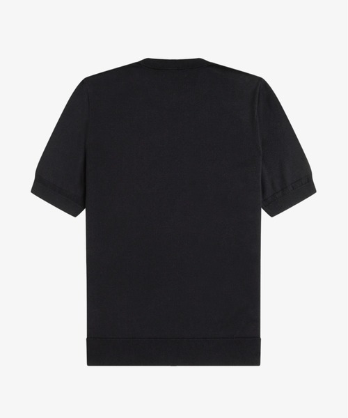 FRED PERRY(フレッドペリー)の「Cotton Knitted T-Shirt/コットンニットTシャツ(ニット/セーター・メンズ・ネイビー/セージグリーン/グレー/ベージュ/ダークグリーン/ブラック・M/L/S)」の16枚目の写真