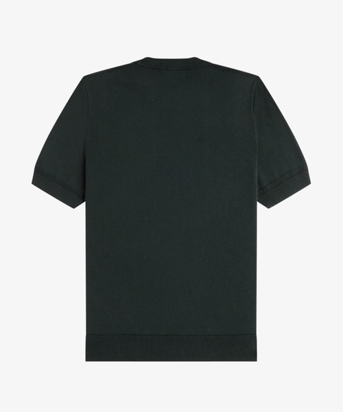 FRED PERRY(フレッドペリー)の「Cotton Knitted T-Shirt/コットンニットTシャツ(ニット/セーター・メンズ・ネイビー/セージグリーン/グレー/ベージュ/ダークグリーン/ブラック・M/L/S)」の11枚目の写真