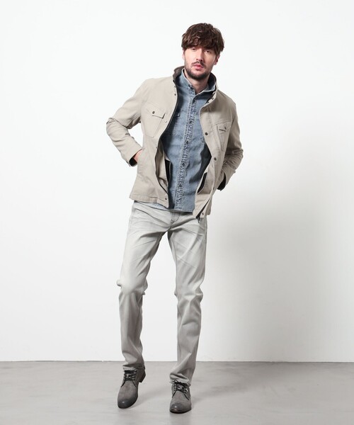 HIDEAWAYS NICOLE（ハイダウェイニコル）の「ハイパワーストレッチデニムパンツ（デニムパンツ・メンズ・ライトグレー/ブラック/ブルー・M/L/XL/S）」の5枚目の写真