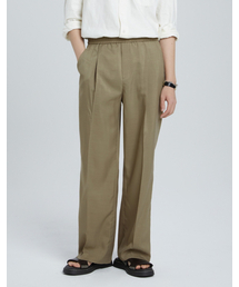 MERGO（メルゴ）の「クールワンタックワイドスラックス[オリーブ]（スラックス）」
