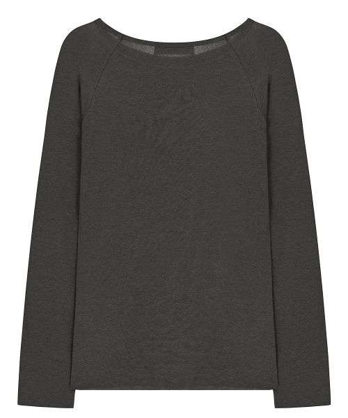 A FEW COMMENTS（アフューコメンツ）の「シアーラグランロングスリーブトップ チャコール（Tシャツ/カットソー・レディース・その他・FREE）」の11枚目の写真
