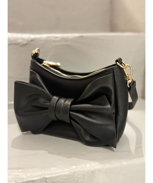 RESEXXY（リゼクシー）の「リボンモチーフバッグ（ハンドバッグ・レディース・アイボリー/ブラック・FREE）」の5枚目の写真