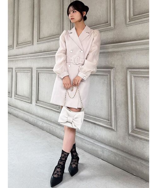 RESEXXY（リゼクシー）の「リボンモチーフバッグ（ハンドバッグ・レディース・アイボリー/ブラック・FREE）」の7枚目の写真