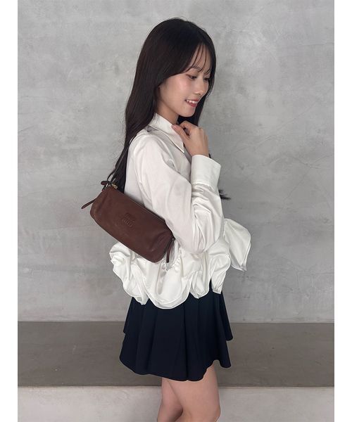 SNIDEL（スナイデル）の「サーキュラースカートショートパンツ（その他パンツ・レディース・ブラック/グレー/オフホワイト・1/0）」の7枚目の写真