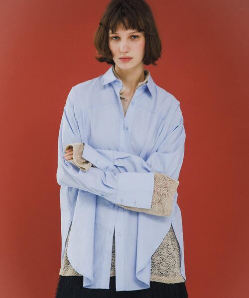 LAATO(ラート)の「loose shirts(シャツ/ブラウス・レディース・ライトグレー/ダークグレー/その他1・FREE)」の3枚目の写真