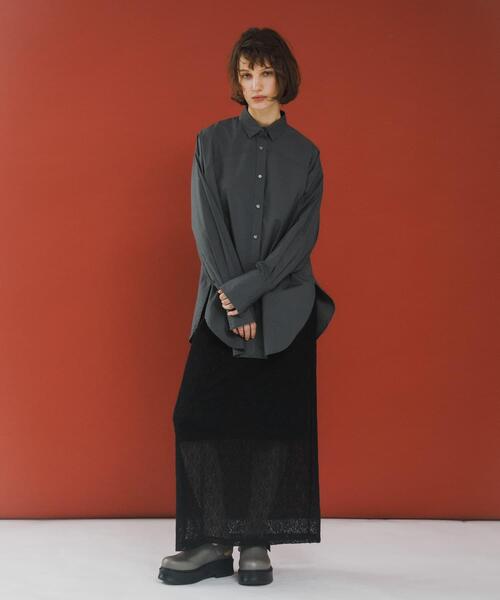 LAATO（ラート）の「loose shirts（シャツ/ブラウス・レディース・ライトグレー/ダークグレー/その他1・FREE）」の19枚目の写真