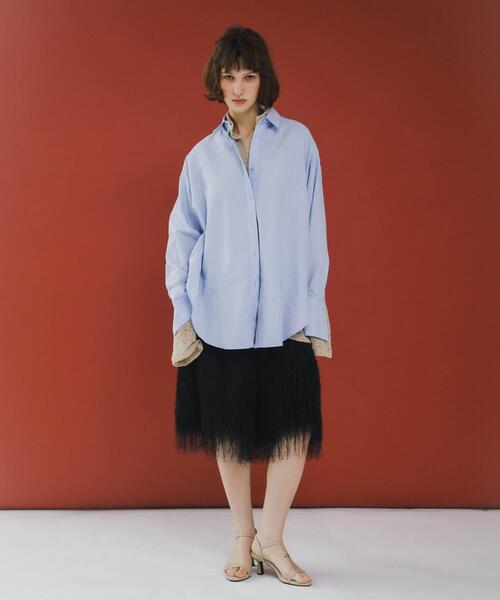 LAATO(ラート)の「loose shirts(シャツ/ブラウス・レディース・ライトグレー/ダークグレー/その他1・FREE)」の4枚目の写真