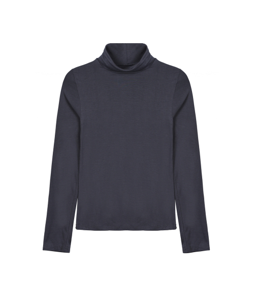NICK&NICOLE（ニックアンドニコール）の「[ESSENTIAL] SLIM TURTLENECK TOP_CHARCOAL（Tシャツ/カットソー・レディース・その他・MEDIUM/LARGE）」の4枚目の写真