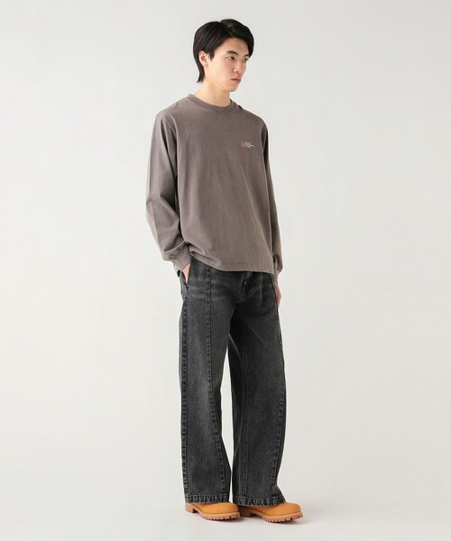BEAMS HEART（ビームスハート）の「GMS スノーウォッシュ ロングスリーブ（Tシャツ/カットソー・メンズ・ブラウン/ブラック・MEDIUM/LARGE/SMALL）」の13枚目の写真