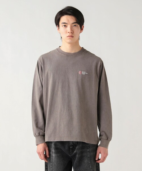 BEAMS HEART（ビームスハート）の「GMS スノーウォッシュ ロングスリーブ（Tシャツ/カットソー・メンズ・ブラウン/ブラック・MEDIUM/LARGE/SMALL）」の14枚目の写真