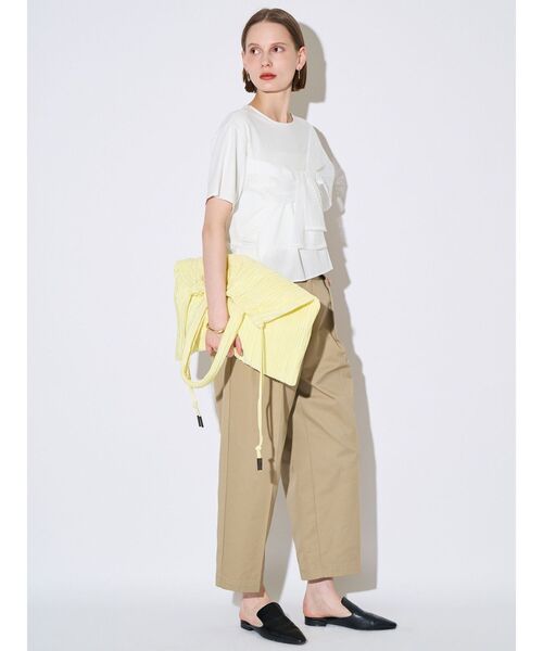 ELENDEEK（エレンディーク）の「プリーツトートバッグ（トートバッグ・レディース・シルバー/ライトイエロー/ブラック・FREE）」の13枚目の写真