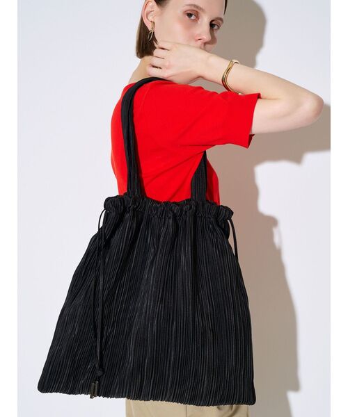 ELENDEEK（エレンディーク）の「プリーツトートバッグ（トートバッグ・レディース・シルバー/ライトイエロー/ブラック・FREE）」の16枚目の写真