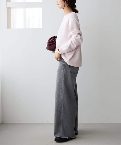 SLOBE IENA(スローブイエナ)の「《追加3》スムースオーバーニット(ニット/セーター・レディース・レッド/ブラック/ピンク系その他/チャコールグレー・FREE)」の20枚目の写真