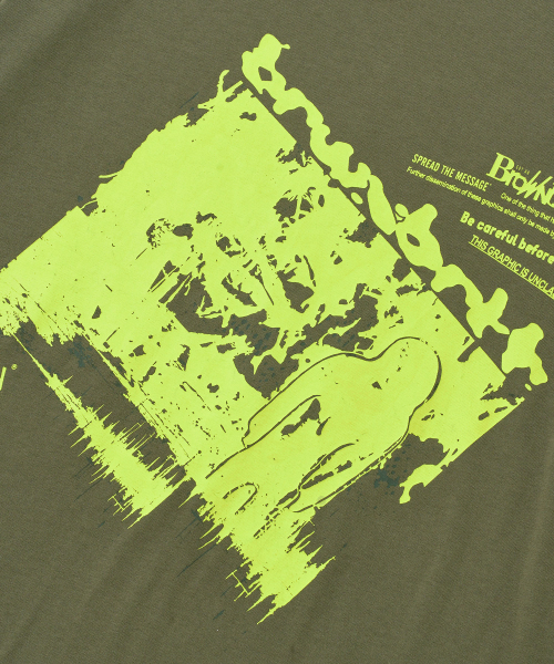 BROWNBREATH（ブラウンブレス）の「CURSORILY TEE - KHAKI（Tシャツ/カットソー・レディース・その他・S/M/L/XL）」の3枚目の写真