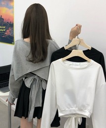 Nia（ニア）の「Nia(ニア)/バックリボンスウェット（スウェット）」