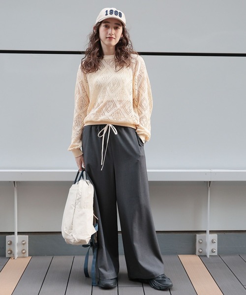 GEORGE'S(ジョージズ)の「ギャザーイージーパンツ(その他パンツ・レディース・ブラック/グレー/モカ・SMALL/MEDIUM)」の18枚目の写真